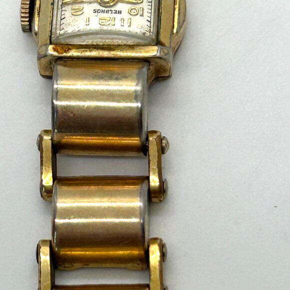 Vintage Helbros Womens 10K RGP Wristwatch 1/20 12K GF Band Non-Functioning - Picture 7 of 14